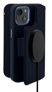 Decoded Detachable Wallet – skórzana obudowa ochronna do iPhone 13/14 kompatybilna z MagSafe (navy)