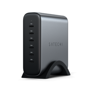 Satechi 6-Port GaN Charger - ładowarka 200W PD GaN (6x USB-C) (space gray)