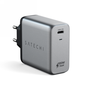 Satechi 100W USB-C PD GaN Wall Charger EU - ładowarka sieciowa 100W PD (space gray)