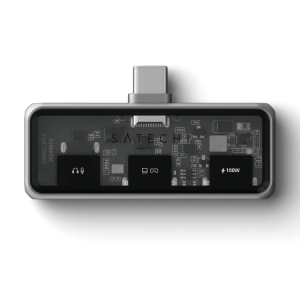 Satechi Mobile XR Hub with Audio - mobilny adapter USB-C (1x USB-C 100W PD; 2.0 data i audio, 1x USB-C DP 1.4 4K@60Hz; 3.0 10 Gb