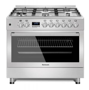 Kuchnia gazowo-elektryczna Ravanson KWGE-K90-6 TOP CHEF (Płyta gazowa; Piekarnik elektryczny; 900mm)