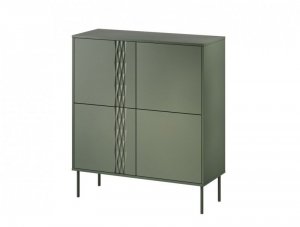 Komoda 4D TRESSE 100x40x110 zieleń mat