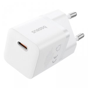 Ładowarka sieciowa Baseus GaN5 1C 25W EU (biały)