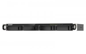 Qnap TS-435XeU-4G, 1U, 4 x 2.5/3.5 SATA , Marvell Octeon TX2 CN9130 / CN9131 quad-core, 4GB DDR4 SODIMM (Max. 32GB),
