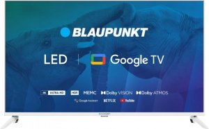 TV 43 Blaupunkt 43UBG6010S 4K Ultra HD LED, GoogleTV, Dolby Atmos, WiFi 2,4-5GHz, BT, biały