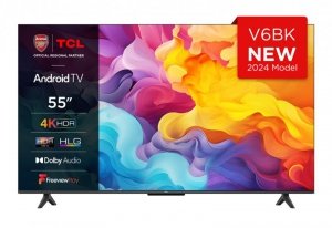 Telewizor TCL 55V6B LED 55'' 4K Ultra HD Google TV Dolby Audio DVB-T2 Czarny