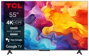 Telewizor TCL 55P655 55 4K Ultra HD Google TV Dolby Atmos DVB-T2 Tytan