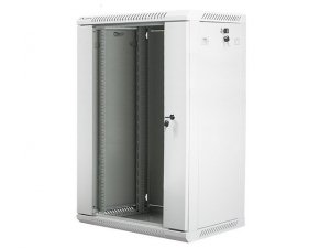 Lanberg Szafa instalacyjna wisząca 19'' 18U 600X450mm szara (drzwi       szklane)