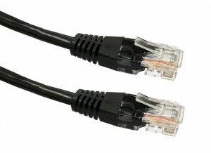 TB Kabel Patchcord miedziany kat. 6 RJ45 UTP 1m czarny