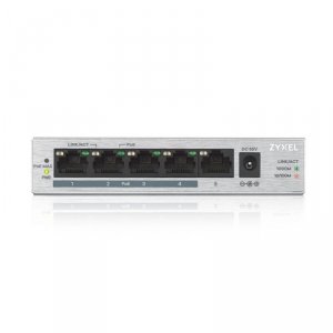 Zyxel Przełącznik GS1005-HP 5 Port Gigabit PoE+ unmanaged desktop 60W