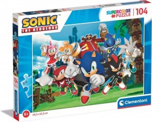 Clementoni Puzzle Sonic 104 elementy Super Kolor