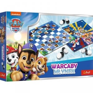 Trefl Gra Warcaby i Młynek Psi Patrol
