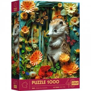 Trefl Puzzle 1000 elementów 40-lecie Paper Art Jeż