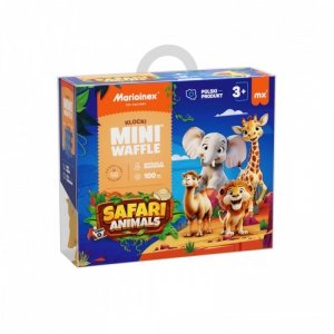 Marioinex Klocki Mini Waffle - Zwierzęta Safari 100 elementów