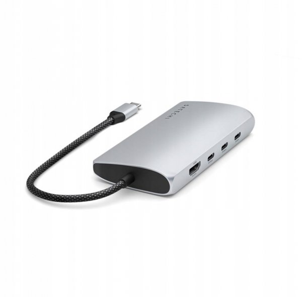 Satechi USB-C Multiport Adapter 8K - adapter USB-C (USB-C, HDMI, 3x USB 3.2 Gen 2 10Gbps, 1x USB 3.2 Gen 1 5Gbps, czytnik kart S
