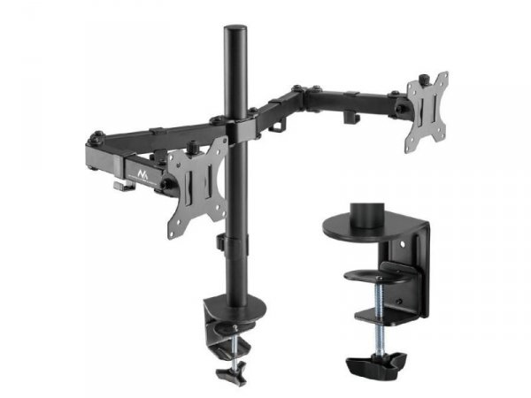 Uchwyt biurkowy na 2 monitory Maclean MC-884 17-32&quot; 2x 8kg (max 16kg) VESA 75x75, 100x100