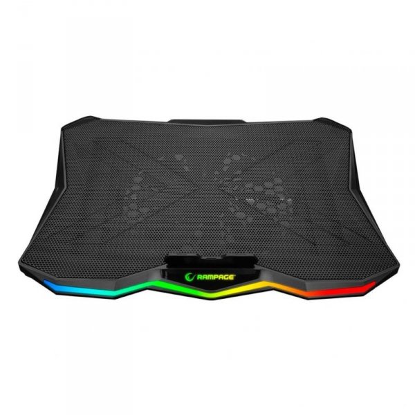 Podstawka chłodząca Rampage AD-RC8 pod laptop 15-17&quot;, RGB, regulowana