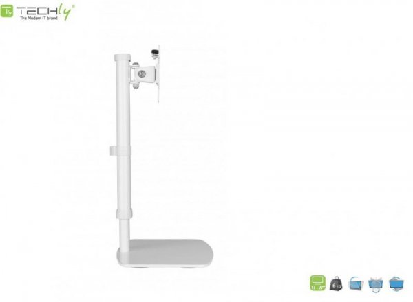Uchwyt biurkowy Techly 17&quot;-27&quot;, 6kg pionowy