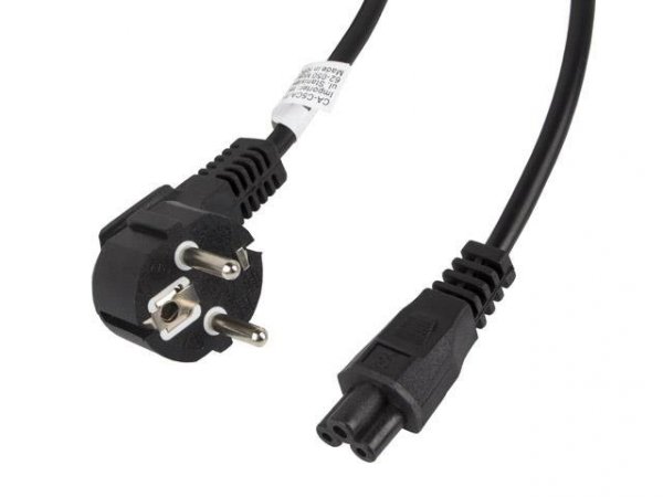 Kabel zasilający Lanberg CEE 7/7 -&gt; IEC 320 C5 notebook (miki) 3m VDE czarny