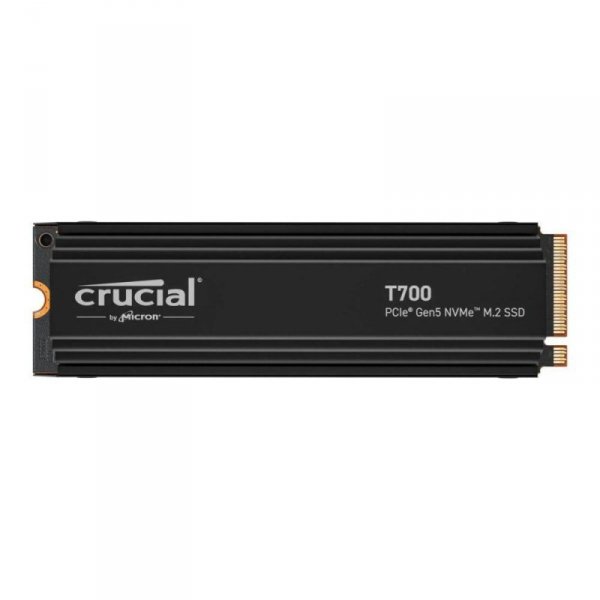 Dysk SSD Crucial T700 4TB M.2 PCIe 5.0 NVMe 2280 (124000/11800MB/s) z radiatorem