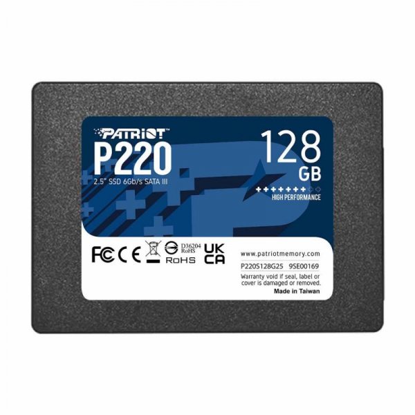 Dysk SSD Patriot P220 128GB 2.5&quot; SATA3 (550/480 MB/s) 7mm