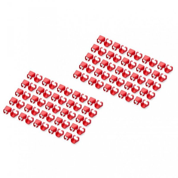 Klips na wtyk RJ45 DIGITUS czerwony, opakowanie 100 szt.