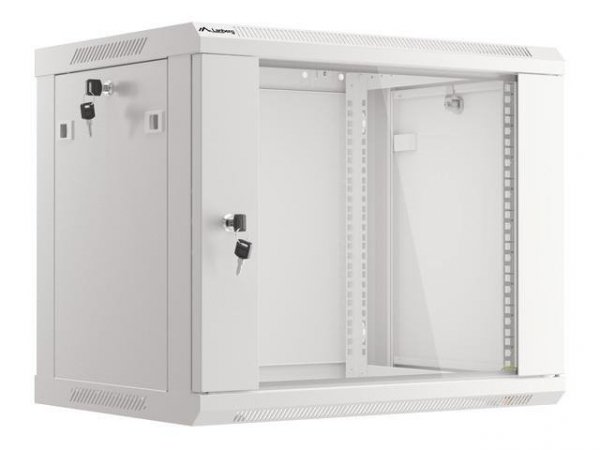 Szafa instalacyjna Rack wisząca 19&quot; 9U 600x450 szara Lanberg (flat pack)