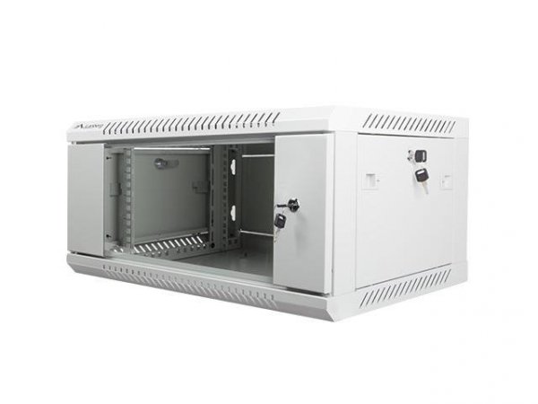Szafa instalacyjna Rack wisząca 19&quot; 4U 600x450 szara Lanberg (flat pack)