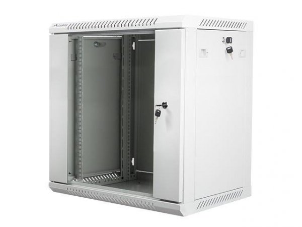 Szafa instalacyjna Rack wisząca 19&quot; 12U 600x450 szara Lanberg (flat pack) - USZ OPAK