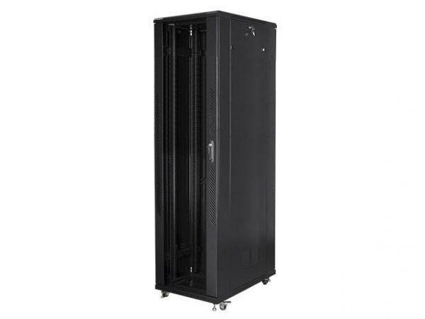 Szafa instalacyjna Rack stojąca 19&quot; 47U 800x1000 czarna Lanberg (flat pack)