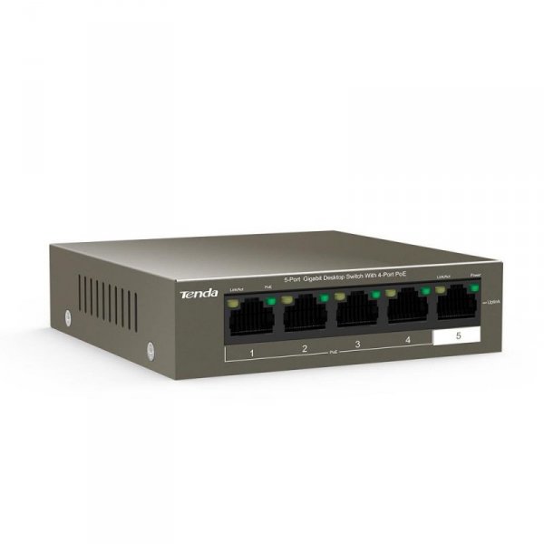 Switch zarządzalny Tenda TEG1105P-4-63W  4-port 1GbE PoE 63W