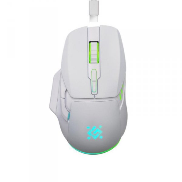 Mysz bezprzewodowa Defender STIX GM-009 optyczna 3200dpi biała RGB AKUMULATOR 7 przycisków Gaming bezklikowa silent