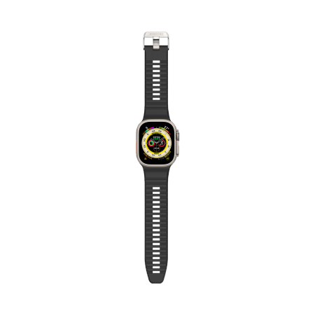 Decoded Ultra Traction - silikonowy pasek do Apple Watch 49/45/44/42 mm Gen 1-9 - SE (black)