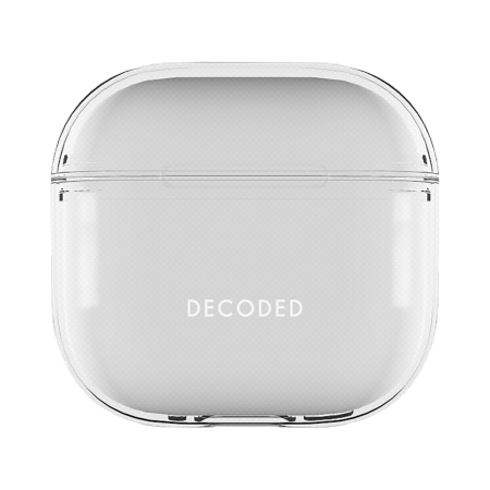 Decoded Silicone Aircase - silikonowa obudowa ochronna do AirPods 4 gen. (transparent)