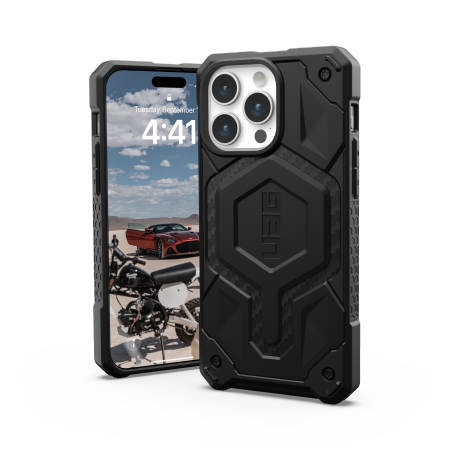 UAG Monarch Pro - obudowa ochronna do iPhone 15 Pro Max kompatybilna z MagSafe (carbon fiber)