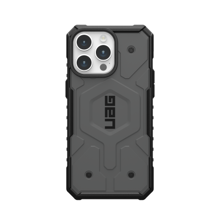 UAG Pathfinder Magsafe - obudowa ochronna do iPhone 15 Pro Max kompatybilna z MagSafe (silver)