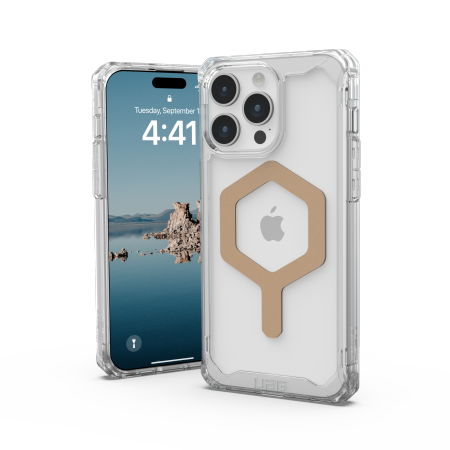UAG Plyo Magsafe - obudowa ochronna do iPhone 15 Pro Max kompatybilna z MagSafe (ice-gold)