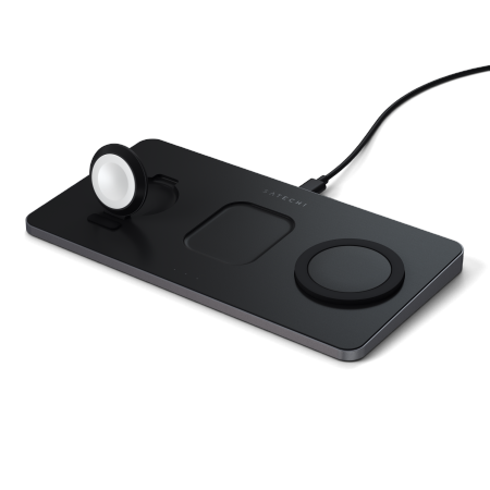 Satechi Trio Wireless Charging Pad - magnetyczna ładowarka bezprzewodowa do trzech urządzeń (AppleWatch 2,5W, AirPods 5W, Qi 7,5