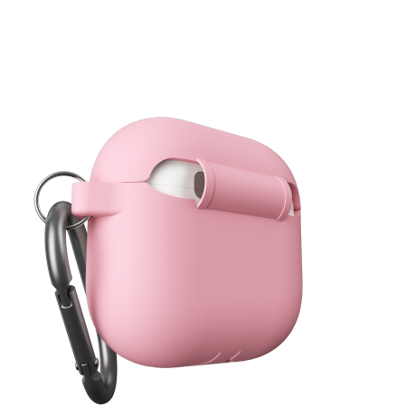 KeyBudz Elevate Keychain - silikonowe etui ochronne do AirPods 4 gen. (blush pink)