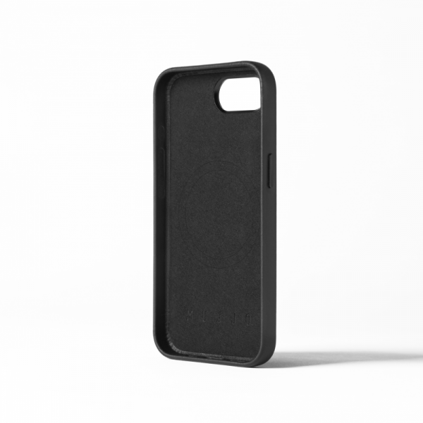 Mujjo Full Leather Case - etui skórzane do iPhone 16e kompatybilne z Magsafe (black)