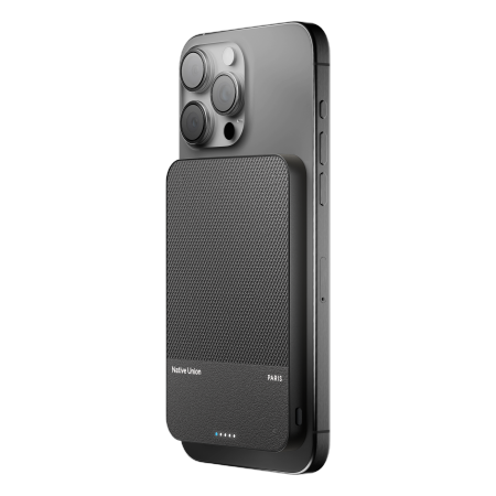 Native Union (Re)Classic Qi2 Power Bank - magnetyczny powerbank 5000 mAh kompatybilny z MagSafe i Qi2, kabel USB-C - USB-C 15 cm