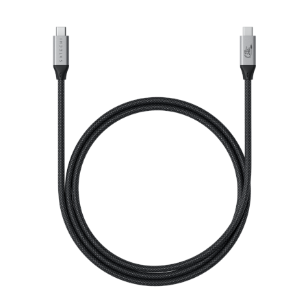 Satechi - kabel USB 4.0, USB-C - USB-C, 240W, 40Gbps, 8K-60Hz lub 4K-120Hz (space gray)