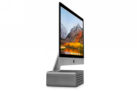 Twelve South HiRise Pro - aluminiowa podstawka do iMac i Apple Studio Display ze schowkiem (gunmetal) [eol]