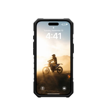 UAG Pathfinder Clear Magsafe - obudowa ochronna do iPhone 16 kompatybilna z MagSafe (ice/black)