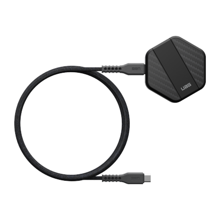 UAG Wireless Charger - bezprzewodowa ładowarka 15W z podstawką, kompatybilna z MagSafe (black/carbon fiber)