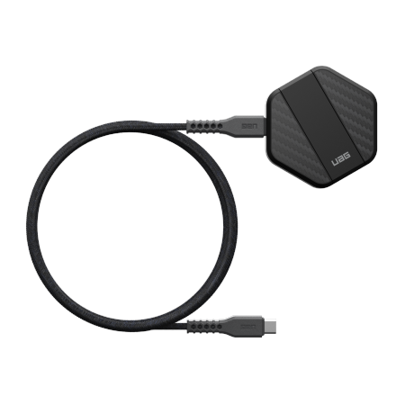 UAG Wireless Charger - bezprzewodowa ładowarka 15W z podstawką, kompatybilna z MagSafe (black / carbon fiber)