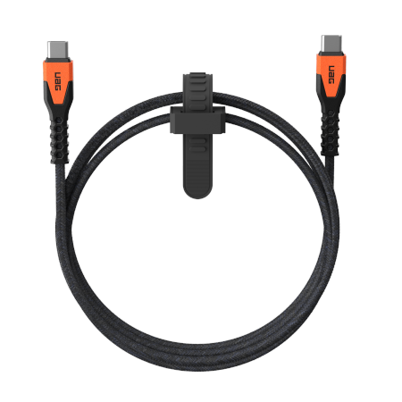 UAG Rugged Cable - kabel USB-C - USB-C 60W, 1,5 m (black/orange)
