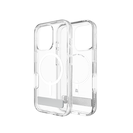 ZAGG Crystal Palace Snap Kickstand - obudowa ochronna z podstawką do iPhone 16 Pro kompatybilna z MagSafe (clear)