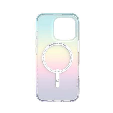 ZAGG Milan Snap - obudowa ochronna do iPhone 16 Pro kompatybilna z MagSafe (iridescent)
