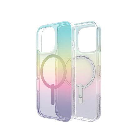 ZAGG Milan Snap - obudowa ochronna do iPhone 16 Pro kompatybilna z MagSafe (iridescent)